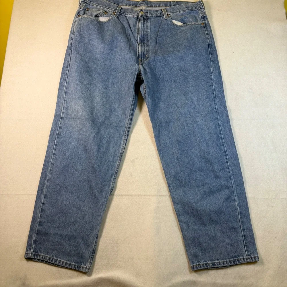Levis 550 Relaxed Fit Tapered Leg Jeans Mens 44x30 Medium Wash Blue 01550-4891